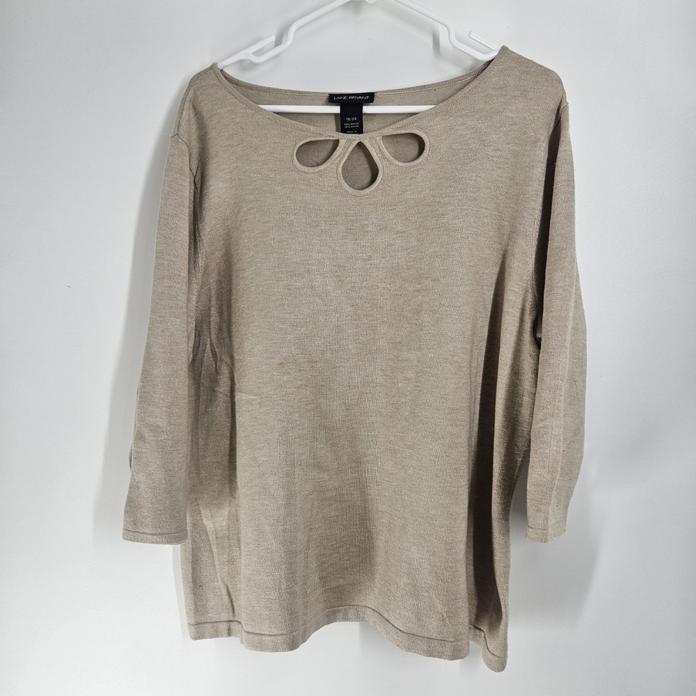 Lane Briant Womens Size   18/20‎ Sweater Cream/ Beige Colored